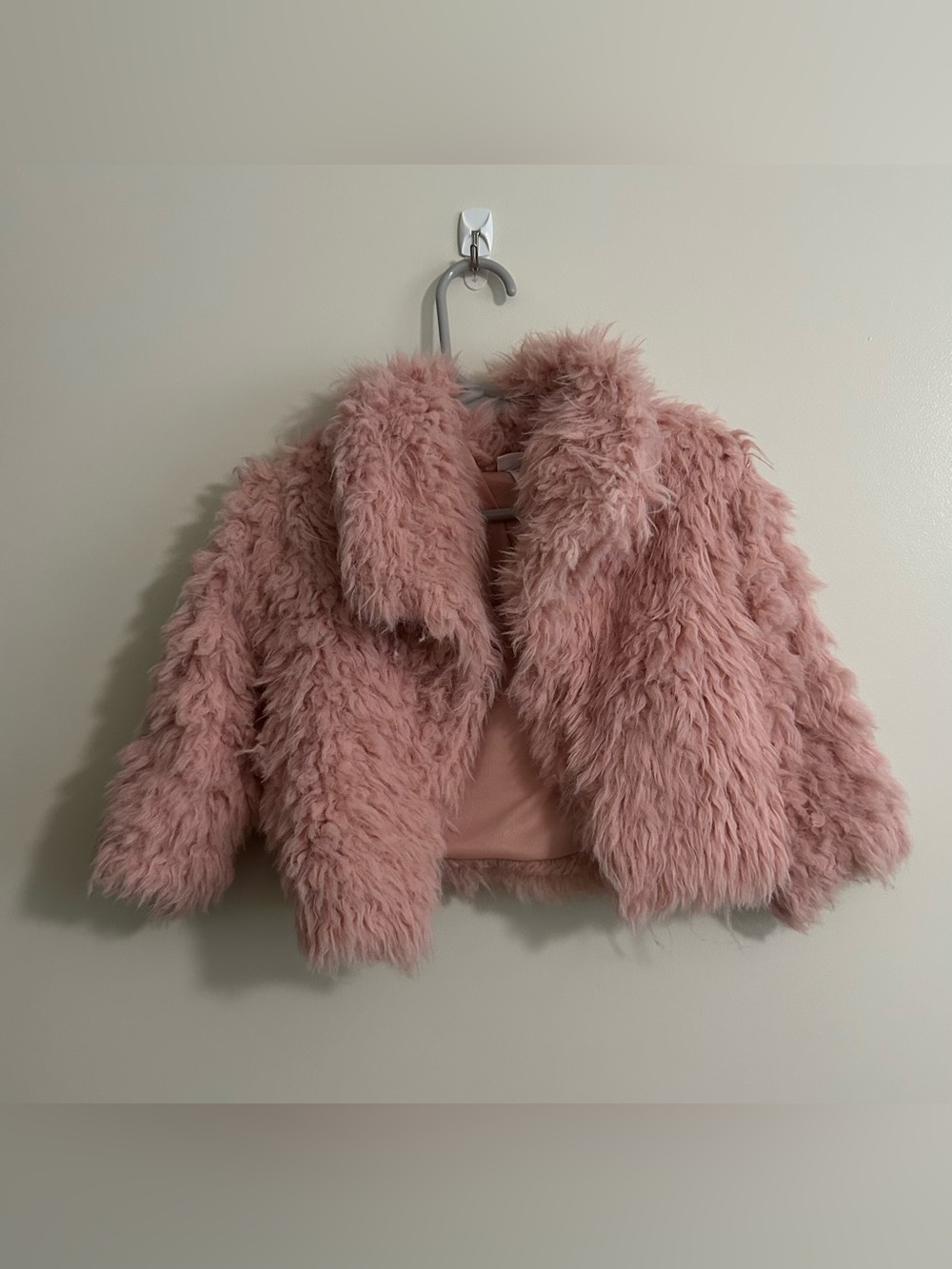 Toddler Pink Faux-Fur Jacket